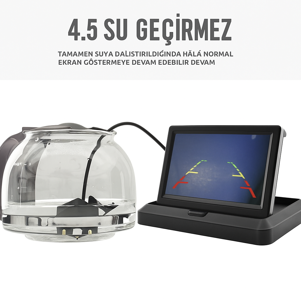 🚘 4.5” Geri Görüş Ekranı – Katlanabilir TFT Araç Monitörü