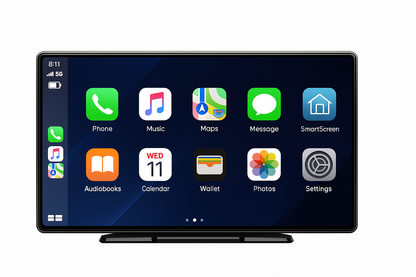 9”inç  CarPlay & Android Auto Multimedya + Ön Kamera | Dokunmatik Ekran, Bluetooth & Navigasyon