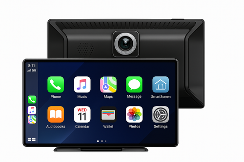 9”inç  CarPlay & Android Auto Multimedya + Ön Kamera | Dokunmatik Ekran, Bluetooth & Navigasyon